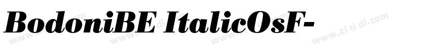 BodoniBE ItalicOsF字体转换